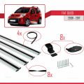 Fiat Qubo 2008-2017 Arası ile Uyumlu BASIC Model Ara Atkı Tavan Barı Gri 4 Adet