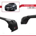 Peugeot 3008 II (P84) Post-Facelift 2021-2023 Arası ile Uyumlu ACE-2 Ara Atkı Tavan Barı Siyah 2 Adet