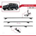 Infiniti QX80 (Z62) 2014-2023 Arası ile Uyumlu BASIC Model Ara Atkı Tavan Barı Gri 3 Adet