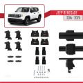 Jeep Renegade (BU) 2014 ve Sonrası ile Uyumlu ACE-4 Ara Atkı Tavan Barı Siyah 2 Adet