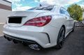 Mercedes W117 CLA  (2016-2019) Arası Uyumlu CLA45 Görünüm Difüzör & Egzoz Seti / Sılver Egzoz