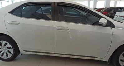 Toyota Corolla 2014-2018 Uyumlu Yedek Parça Kapı Çıtası Piano Black