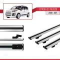 Citroen C3 Picasso 2009-2017 Arası ile Uyumlu BASIC Model Ara Atkı Tavan Barı Gri 3 Adet