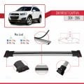 Chevrolet Captiva 2011-2015 Arası ile Uyumlu FLY Model Ara Atkı Tavan Barı Gri 3 Adet