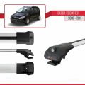 Skoda Roomster 2006-2015 Arası ile Uyumlu ACE-1 Ara Atkı Tavan Barı Gri 3 Adet