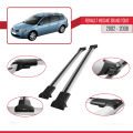 Renault Megane Grand Tour 2002-2008 Arası ile Uyumlu FLY Model Ara Atkı Tavan Barı Gri 2 Adet