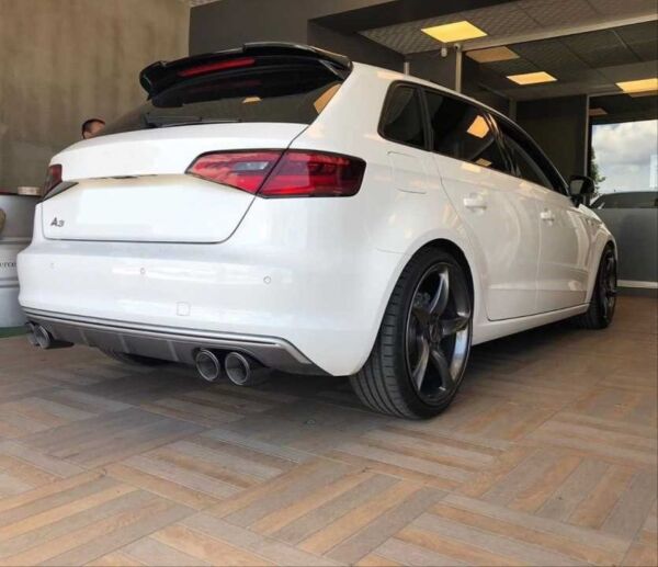 Audi A3 2014-2018 Hatchback Camüstü Spoiler Piano Black Parlak Siyah