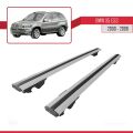 BMW X5 (E53) 2000-2006 Arası ile Uyumlu HOOK Model Ara Atkı Tavan Barı Gri 2 Adet