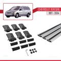 Chevrolet Venture 1997-2004 Arası ile Uyumlu FLY Model Ara Atkı Tavan Barı Gri 3 Adet