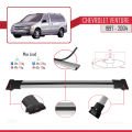 Chevrolet Venture 1997-2004 Arası ile Uyumlu FLY Model Ara Atkı Tavan Barı Gri 3 Adet