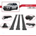BMW X7 (G07) 2020 ve Sonrası ile Uyumlu FLY Model Ara Atkı Tavan Barı Siyah 3 Adet