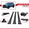 Chevrolet Traverse 2018-2024 Arası ile Uyumlu FLY Model Ara Atkı Tavan Barı Siyah 3 Adet