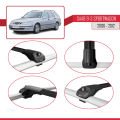 Saab 9-3 II SW 2006-2012 Arası ile Uyumlu ACE-1 Ara Atkı Tavan Barı Siyah 3 Adet