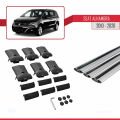 Seat Alhambra 2 (7N) 2010-2020 Arası ile Uyumlu FLY Model Ara Atkı Tavan Barı Gri 3 Adet