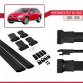 VW Golf Alltrack Mk7 2017-2019 Arası ile Uyumlu FLY Model Ara Atkı Tavan Barı Siyah 2 Adet