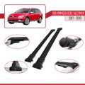 VW Golf Alltrack Mk7 2017-2019 Arası ile Uyumlu FLY Model Ara Atkı Tavan Barı Siyah 2 Adet