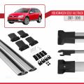 VW Golf Alltrack Mk7 2017-2019 Arası ile Uyumlu FLY Model Ara Atkı Tavan Barı Gri 2 Adet