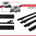 Ford Transit/Tourneo Courier Pre-Facelift 2014-2017 Arası ile Uyumlu BASIC Model Ara Atkı Tavan Barı Siyah 4 Adet