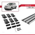Saturn Vue 2 2008-2010 Arası ile Uyumlu FLY Model Ara Atkı Tavan Barı Gri 3 Adet