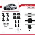 Peugeot 301 2012 ve Sonrası ile Uyumlu ACE-4 Ara Atkı Tavan Barı Gri 2 Adet