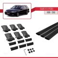 Saab 9-5 (YS3E) SW 1998-2010 Arası ile Uyumlu FLY Model Ara Atkı Tavan Barı Siyah 3 Adet