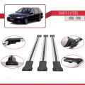 Saab 9-5 (YS3E) SW 1998-2010 Arası ile Uyumlu FLY Model Ara Atkı Tavan Barı Gri 3 Adet