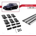Saab 9-5 (YS3E) SW 1998-2010 Arası ile Uyumlu FLY Model Ara Atkı Tavan Barı Gri 3 Adet