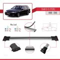 Saab 9-5 (YS3E) SW 1998-2010 Arası ile Uyumlu FLY Model Ara Atkı Tavan Barı Gri 3 Adet