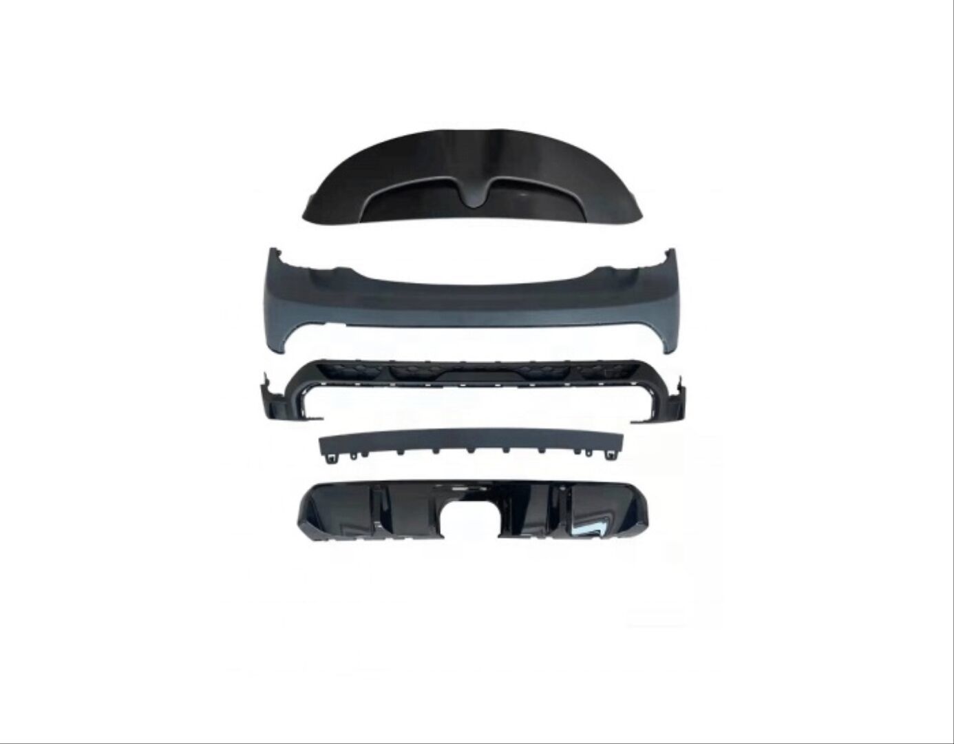 Mini F55 2021 + Uyumlu JCW Arka Tampon Set