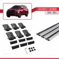 Chevrolet Equinox 2018-2024 Arası ile Uyumlu FLY Model Ara Atkı Tavan Barı Gri 3 Adet