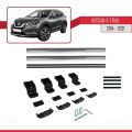 Nissan X-Trail 3 (T32) 2014-2021 Arası ile Uyumlu BASIC Model Ara Atkı Tavan Barı Gri 2 Adet