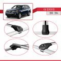 Kia Sorento 2 (XM) 2010-2014 Arası ile Uyumlu ACE-1 Ara Atkı Tavan Barı Gri 2 Adet