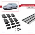 Saab 9-3 II SW 2006-2012 Arası ile Uyumlu FLY Model Ara Atkı Tavan Barı Gri 3 Adet