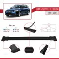 BMW 5 Serisi (E61) Touring 2004-2010 Arası ile Uyumlu FLY Model Ara Atkı Tavan Barı Siyah 3 Adet