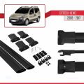 Citroen Nemo 3 (225) 2008-2017 Arası ile Uyumlu FLY Model Ara Atkı Tavan Barı Siyah 2 Adet