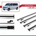 Volkswagen T6 Multivan 2015-2024 Arası ile Uyumlu BASIC Model Ara Atkı Tavan Barı Gri 4 Adet