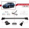 BMW 5 Serisi (E61) Touring 2004-2010 Arası ile Uyumlu FLY Model Ara Atkı Tavan Barı Gri 3 Adet