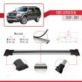 Ford Expedition 2007-2017 Arası ile Uyumlu FLY Model Ara Atkı Tavan Barı Gri 2 Adet