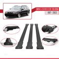BMW 5 Serisi (E39) Touring 1997-2003 Arası ile Uyumlu FLY Model Ara Atkı Tavan Barı Siyah 3 Adet