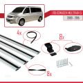 Volkswagen T5 Multivan 2003-2015 Arası ile Uyumlu BASIC Model Ara Atkı Tavan Barı Gri 4 Adet