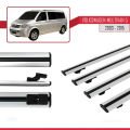 Volkswagen T5 Multivan 2003-2015 Arası ile Uyumlu BASIC Model Ara Atkı Tavan Barı Gri 4 Adet