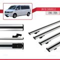 Volkswagen T6 Caravelle 2015-2024 Arası ile Uyumlu BASIC Model Ara Atkı Tavan Barı Gri 4 Adet
