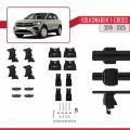 Volkswagen T-Cross (C11) 2019 ve Sonrası ile Uyumlu ACE-4 Ara Atkı Tavan Barı Siyah 2 Adet