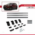 Nissan Qashqai (J10) Post-Facelift 2010-2013 Arası ile Uyumlu BASIC Model Ara Atkı Tavan Barı Gri 2 Adet