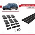 BMW 3 Series E91 Touring 2006-2011 Arası ile Uyumlu FLY Model Ara Atkı Tavan Barı Siyah 3 Adet