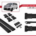 Citroen Jumpy 3 (K0) Space Tourer 2017 ve Sonrası ile Uyumlu FLY Model Ara Atkı Tavan Barı Siyah 2 Adet