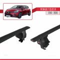 Renault Clio 4 2013-2020 Arası ile Uyumlu ACE-4 Ara Atkı Tavan Barı Siyah 2 Adet