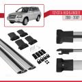Toyota Highlander 2001-2007 Arası ile Uyumlu FLY Model Ara Atkı Tavan Barı Gri 2 Adet