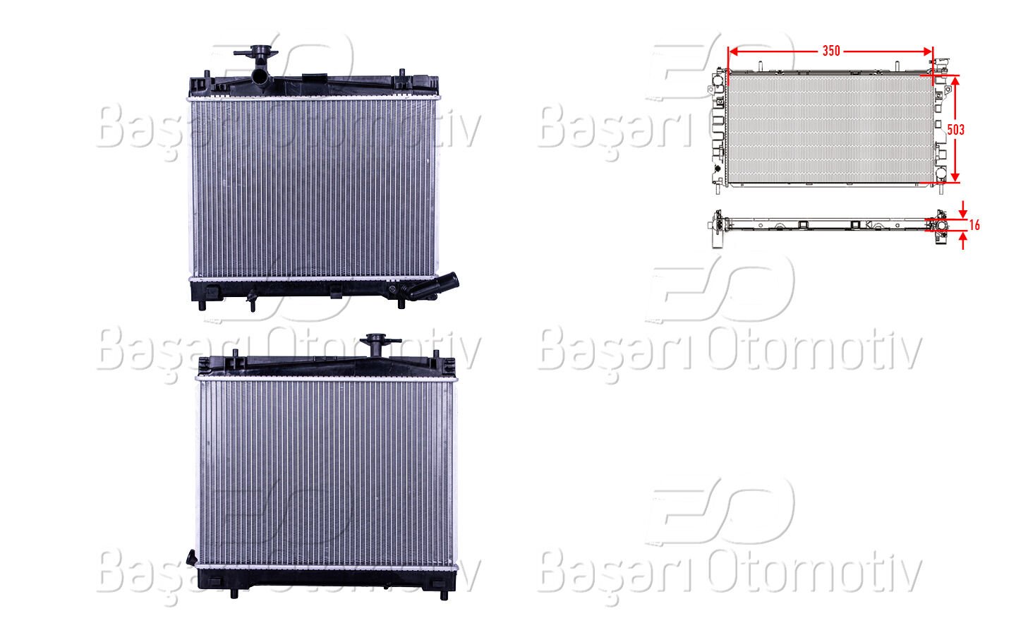 Toyota Yaris P13 1.33 Su Radyatörü