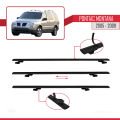 Pontiac Montana 2005-2009 Arası ile Uyumlu BASIC Model Ara Atkı Tavan Barı Siyah 3 Adet